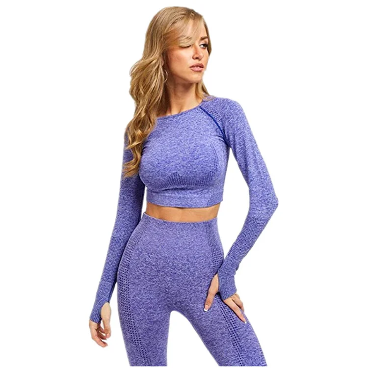 

Women Sports wear Yoga 2Pcs Two Piece Outfits Legging Set Sports, Customized colors