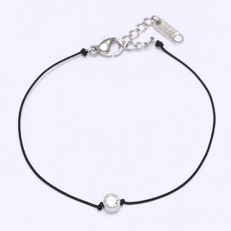 

2021 Hot Selling Stainless Steel Rope Adjustable Bangle Bracelet,Zircon Bangles Jewelry