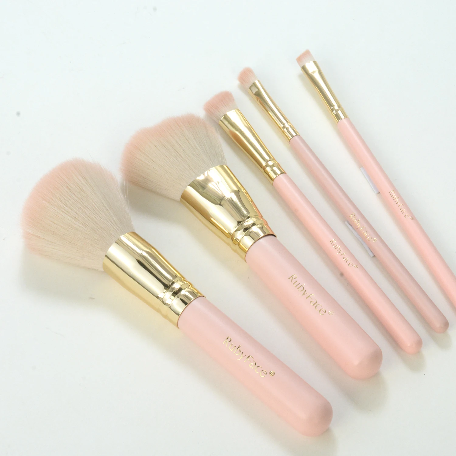 

FACELANDY pink synthetic makeup brush set natural bristle makeup brush travel kit,custom professional makeup brush set F-YZ001, Customized color accepted