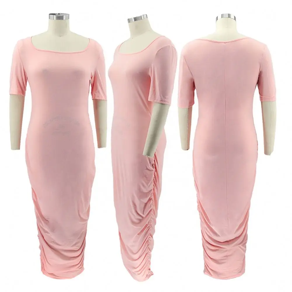 

Ladies elegant T-shirt dress Maxi Dress sun dresses 2021 women, Color