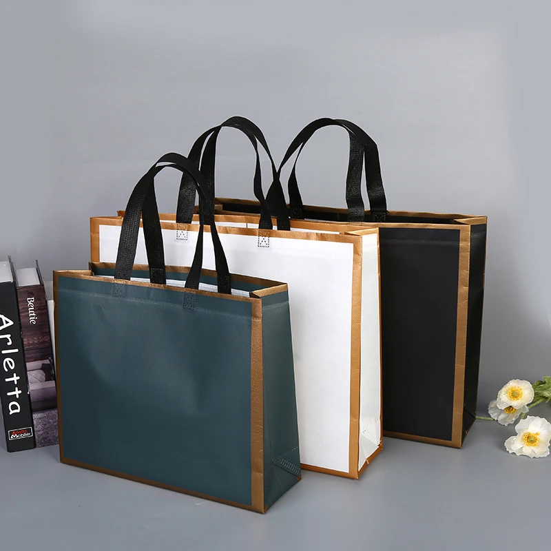 

Wholesale Portable Shopping Bags Custom Printed Fabric Carry Shopping Tote Non Woven Bag, Customized color