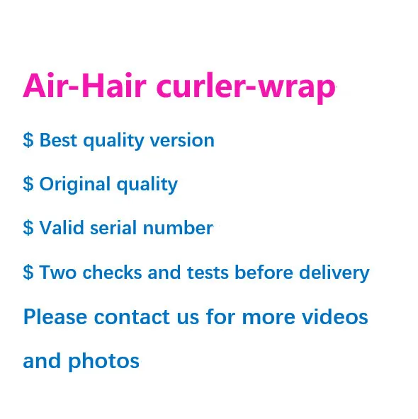 

100% Original HS01 Salon Air Wrap With Accessories Leather Case Airwraping Air Wrap Complete Styler
