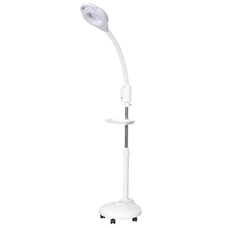 

beauty salon led light with dual USB charge 68W 10inch beauty equipment from china 8X magnifying lamp for eyelash extension