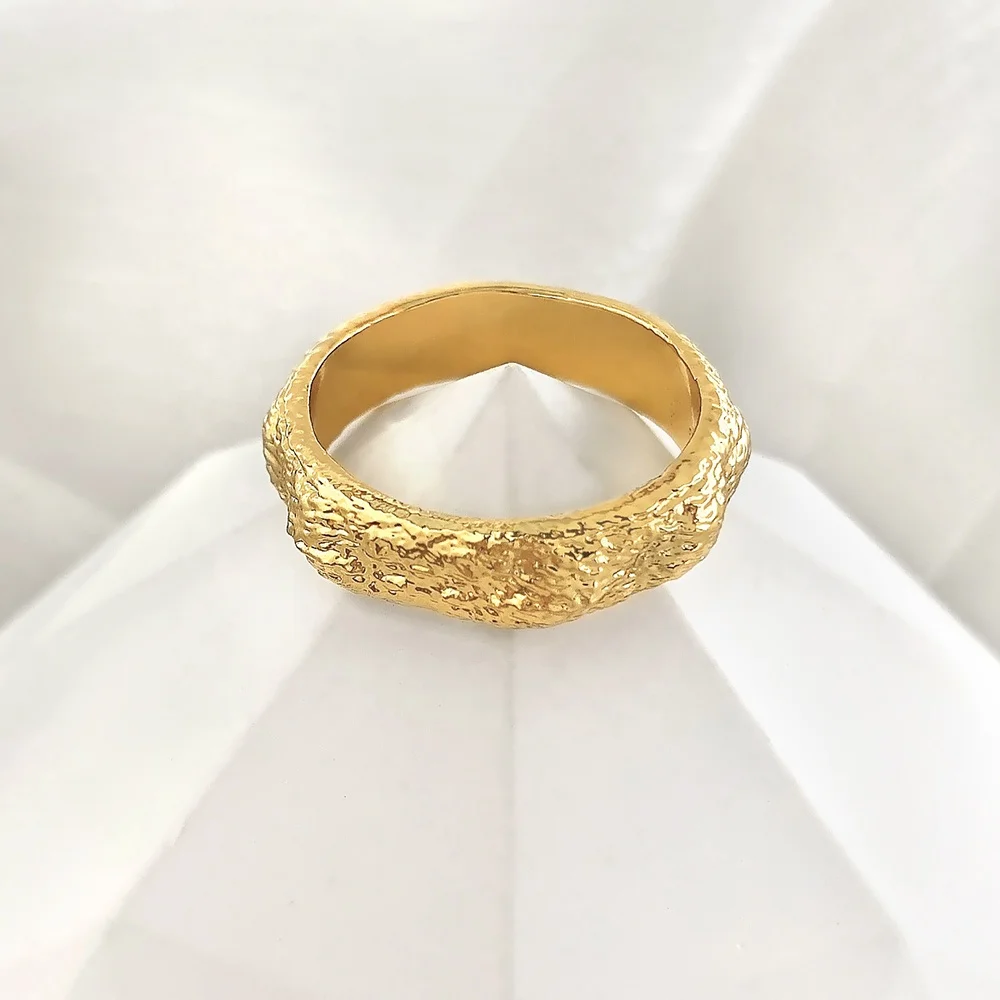 

Wholesale Custom Rings 18K Gold Plated Ring Hip Hop Gold Rings