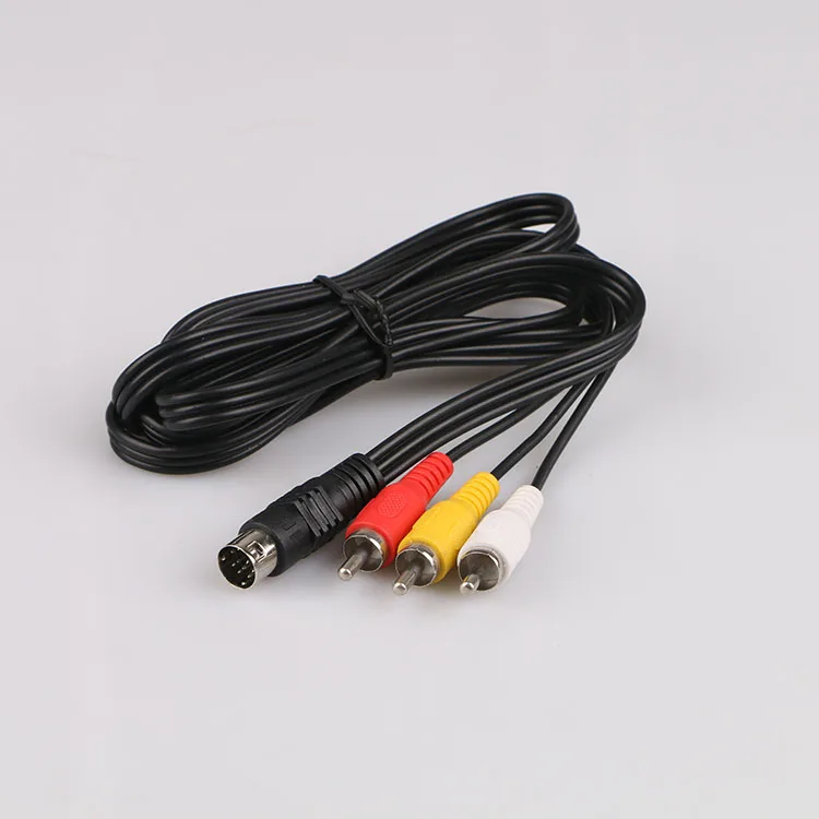 Male To Male S Video Mini Din 9 Pin To 3 Rca Video Cable Buy 9 Pin