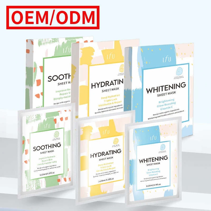 

Cosmetic Beauty Sheet Mask Organic Custom Face Mask