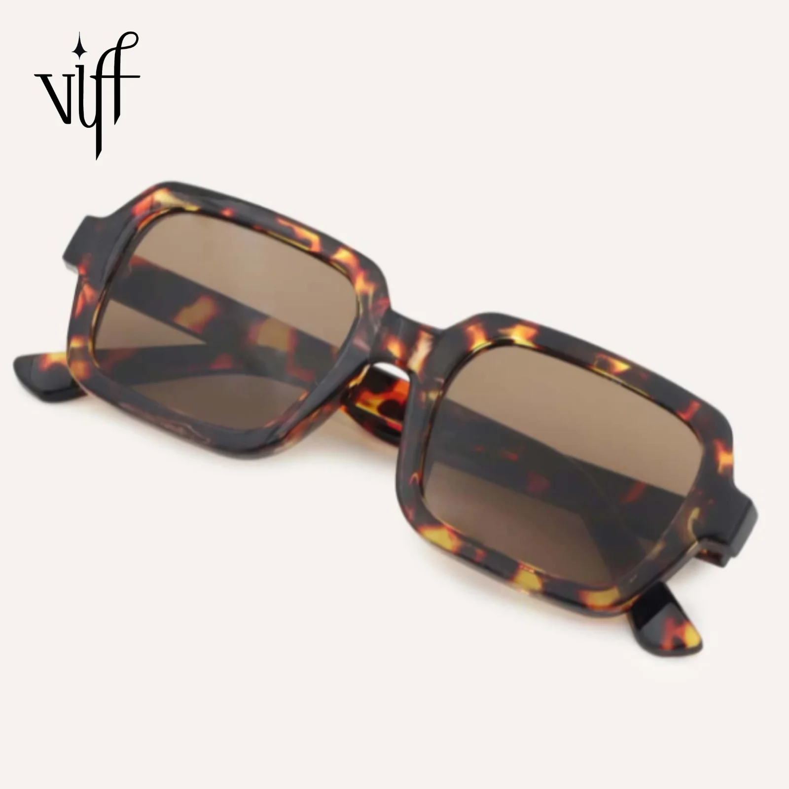 

VIFF HP20594 Wholesale Custom Shades Tawny Marble Frame OEM Polarized Lens Sun Glasses River Rectangle Sunglasses 2021