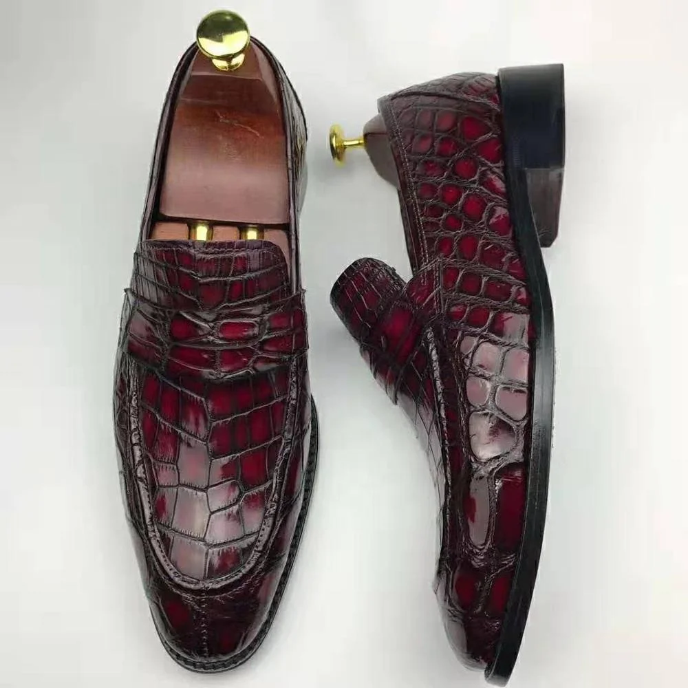 

goodyear office shoes men crocodile genuine leather men shoes handmade dress men shoes italian, Brown,black,blue,as your requirements