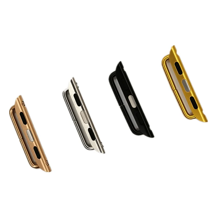 

Adapter 1:1 for Apple watch strap connector replacement 38mm 40mm 42mm 44mm strap Apple Iwatch adapter accessories, Silver/ black/gold/ rose gold. can be customized in more colors