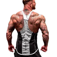 

Hot sale cotton muscle bodybuilding tank top workout clothing mens gym wear