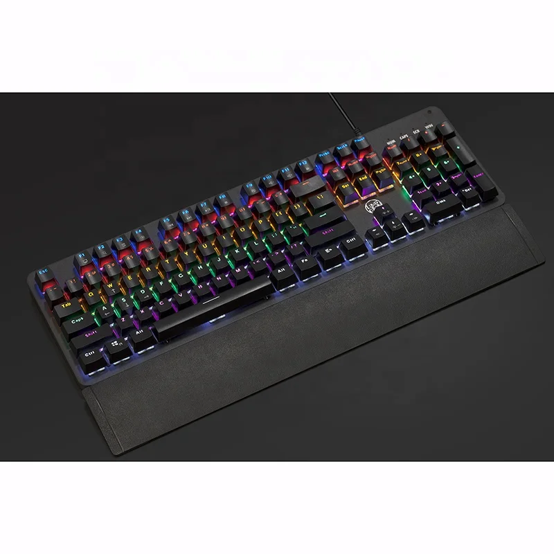 

MOQ 2pcs Special Offer E-element Hand Rest Wired 104 Keys Full Gaming Mechanical Keyboard, Black