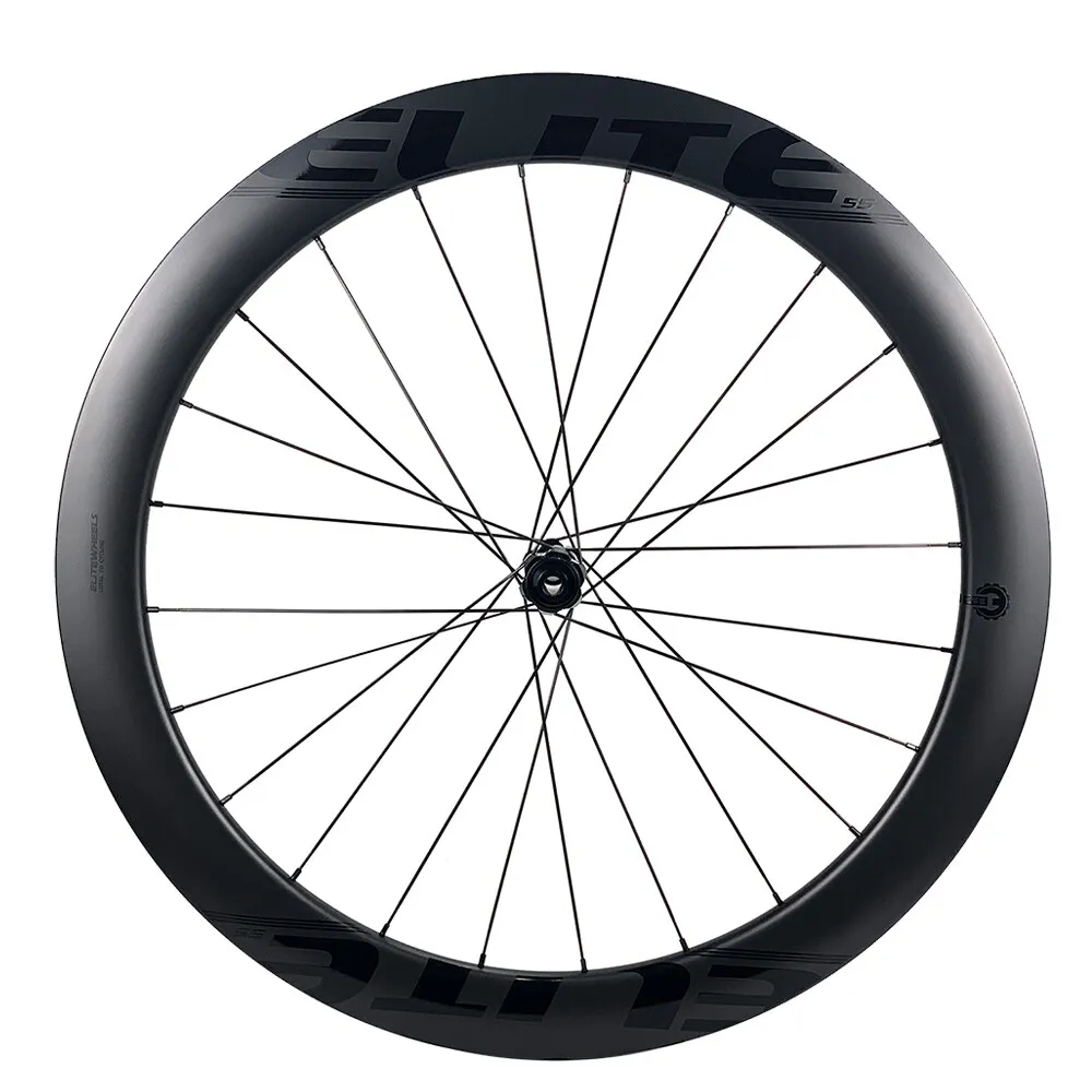 

ELITEWHEELS AFF 700c Carbon Cycling Road Disc Brake Wheels Clincher Tubeless Tubular With DT350 Hubs