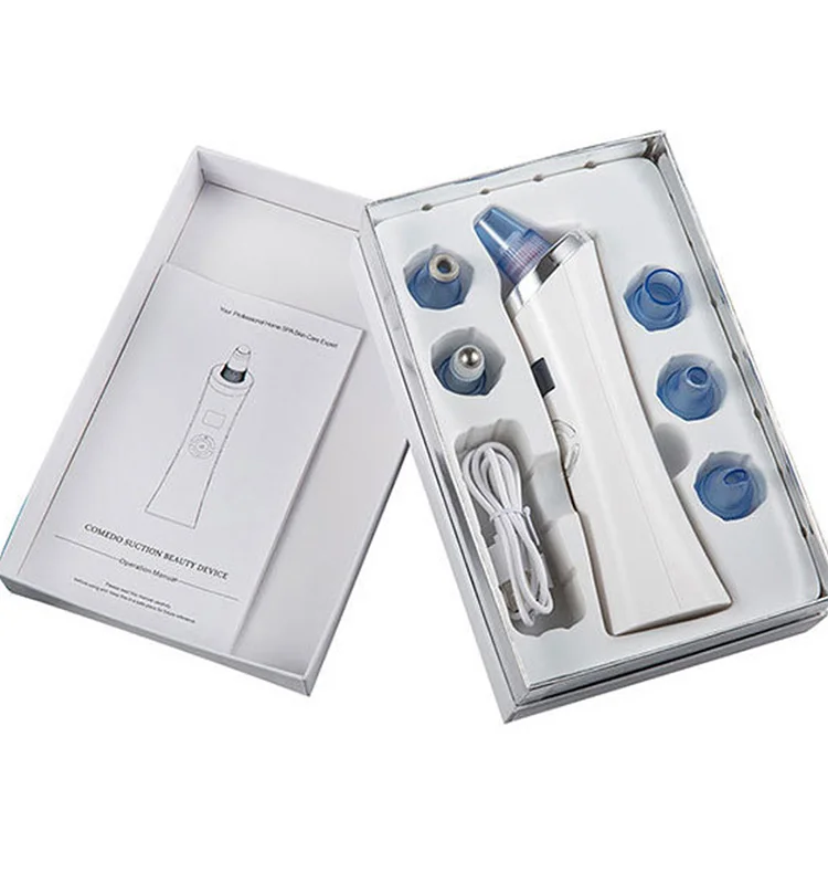 

Portable vacuum negative pressure strong suction deep cleansing blackhead removal device, White