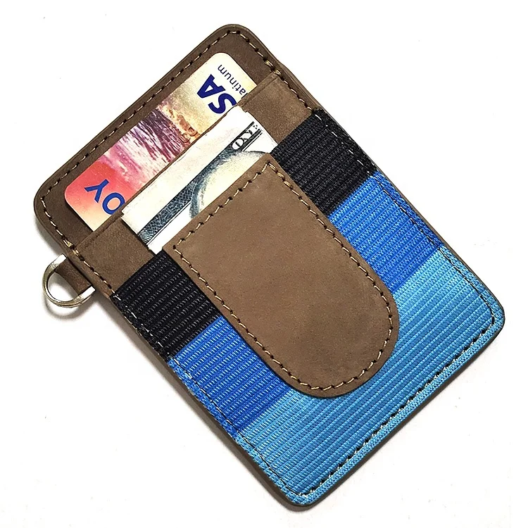 

Drop Shipping High Quality New Top Grain Leather RFID Blocking Card Holder Wallet For Men And Women, Yellow/gray