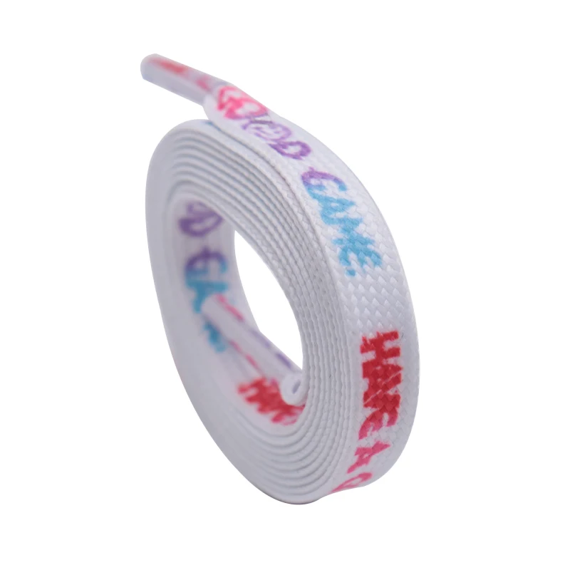 

Weiou Manufacturer Hot Sale Support Mini Sample Order Sublimation laces Color Shoestring 100CM Long Shoelaces for Trendy Shoes, Any based pantone color+grey 3m