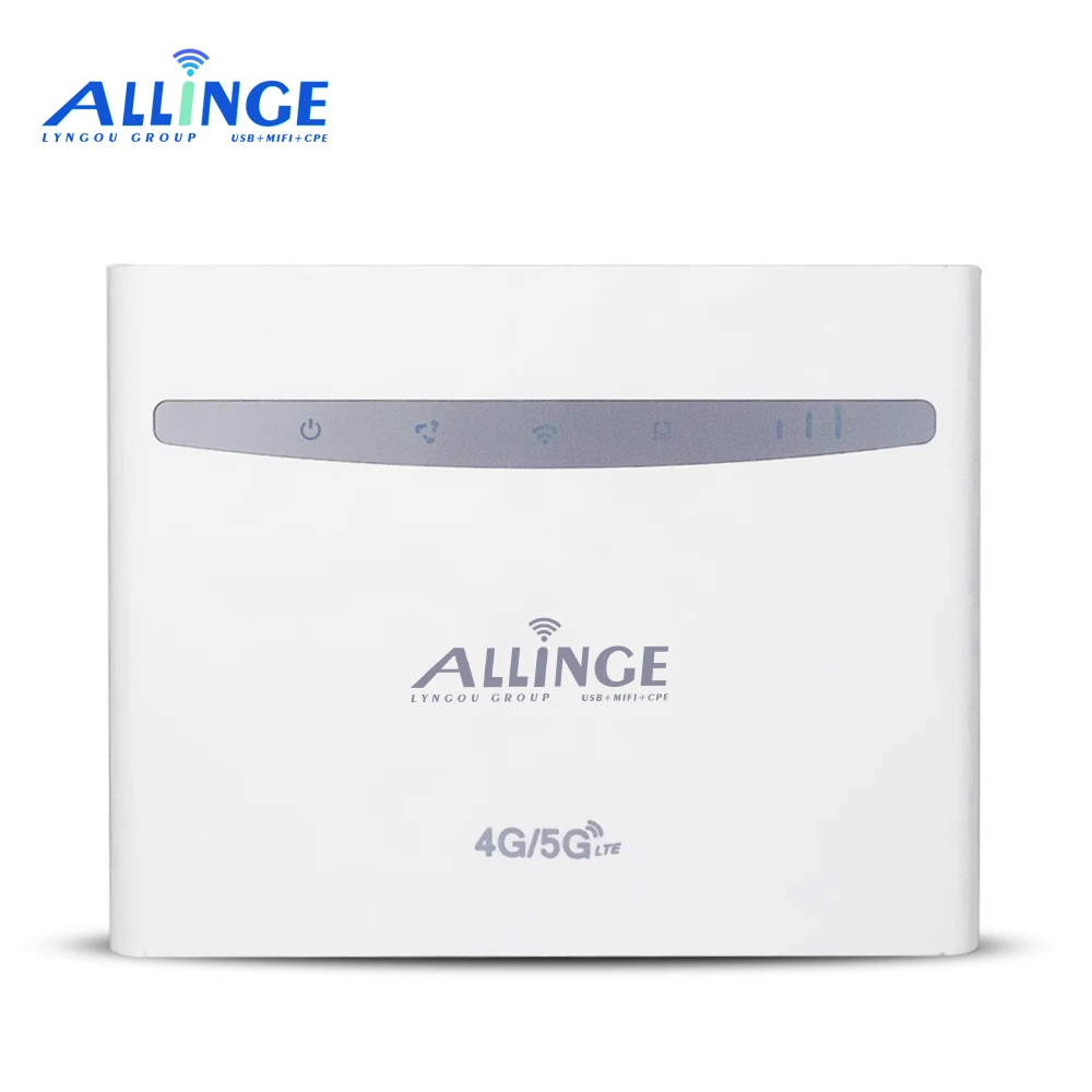 

ALLINGE SDS044 NEW 3G/4G Wireless WIFI Router 300Mbps 4G LTE CPE WIFI ROUTER Modem with Sim Card Slot B310,B315,B593,B525, White