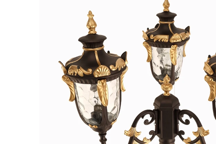 Factory hot selling vintage 2.5m-6m aluminum yard street garden pole light