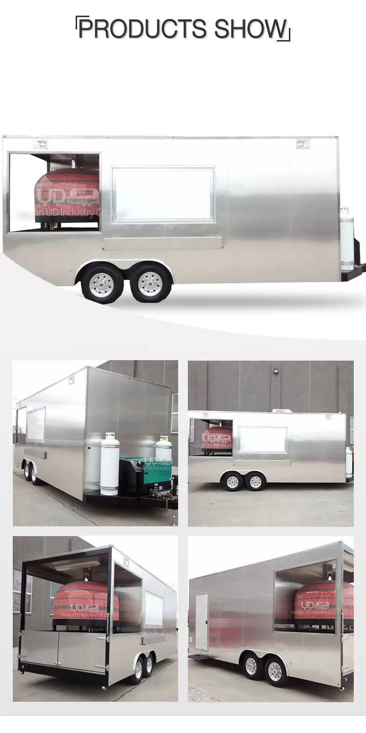 Hot Sale Taco Coffee Van Kitchen Mobile Fast Food Kiosk Trailer Pizza