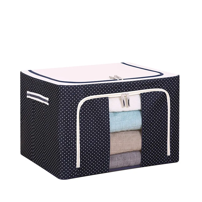 

Wholesale 24L 66L 72L 100L Home Storage and Finishing Multiple Capacities Foldable Fabric Storage Box with Lid