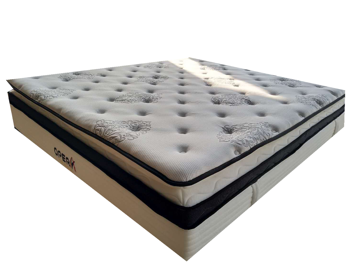 Luxury Latex Pillow Top Euro Top Pocket Spring Independent Coils Mattress With Belt Buy Pocket