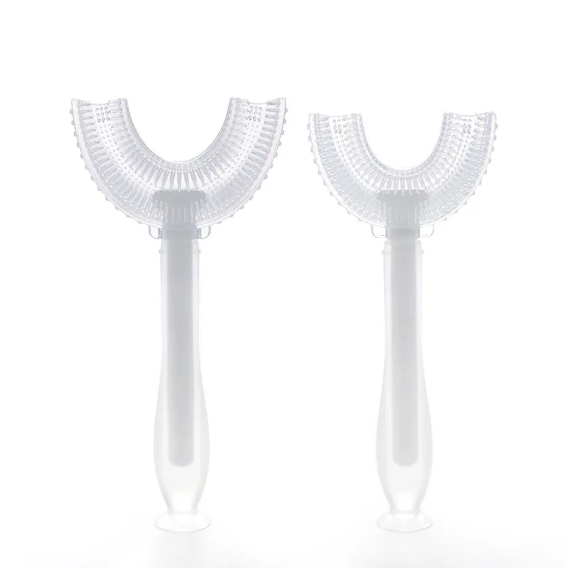 

U type toothbrush U type silicone toothbrush U type liquid silicone toothbrush for children 5cm