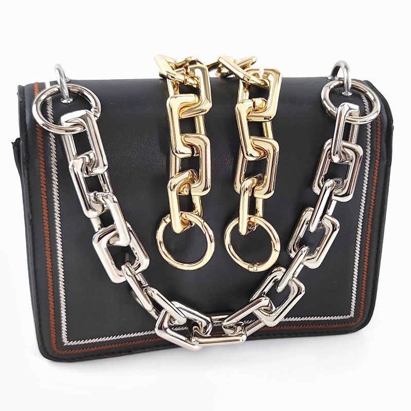 

Meetee B-C128 20/35/40/60cm Folded Bag Accessories Handbag One-Shoulder Chain Acrylic Thick Bag Chain Shoulder Strap