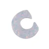 White 26 letters synthetic letter C fire opal stone wholesale price
