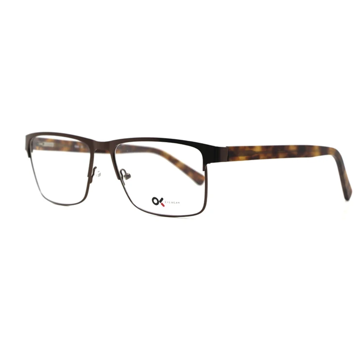 

Classical Metal Stainless Steel Eyewear Glasses Frames Optical Frames, Black grey brown blue frame