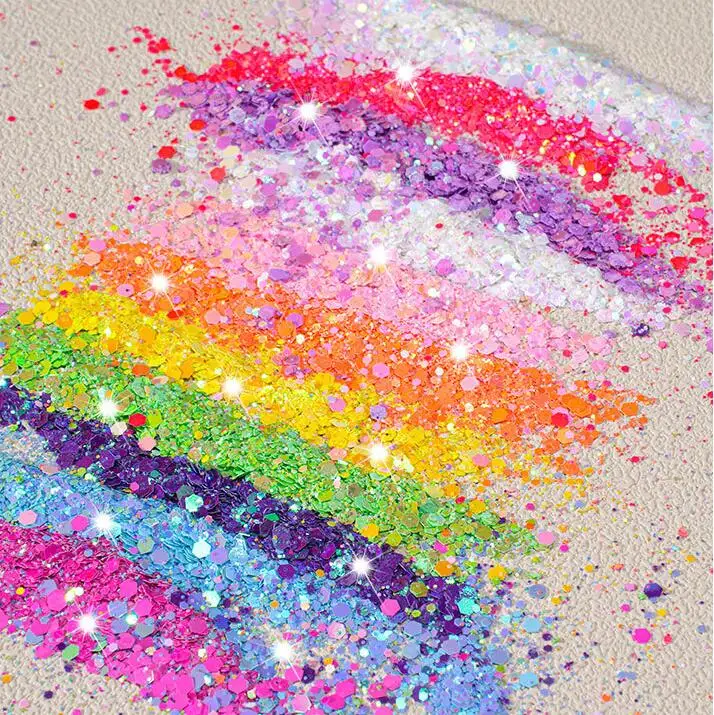 Pearl Glitter Hexagon Chunky Mixed Glitter for Nail DIY Snowglobes Quicksand