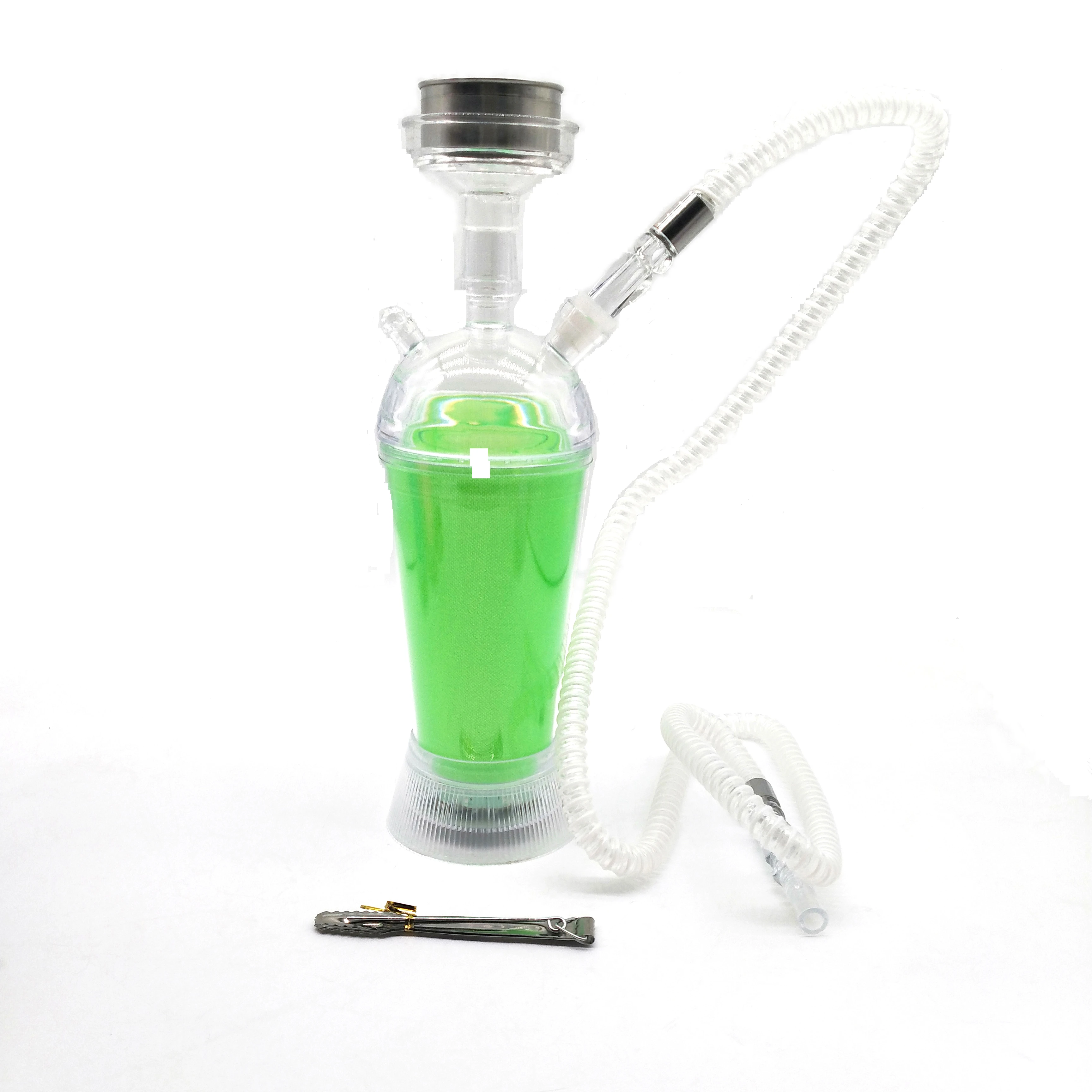 

New design hot sale mini small nargile glass hookah shisha customized portable hookah chicha with bag, Black