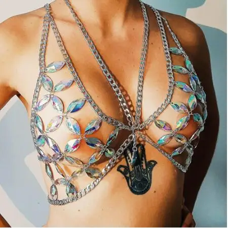 

Boho Body Chains Bra Summer Beach Harness Body Chain Fashion Charm Body Accessories Jewelry for Women and Girls