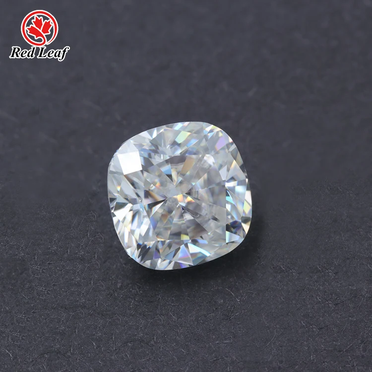 

Redleaf moissanite GRA certified cushion shape VVS1 D color 2.5ct 8*8mm loose moissanite