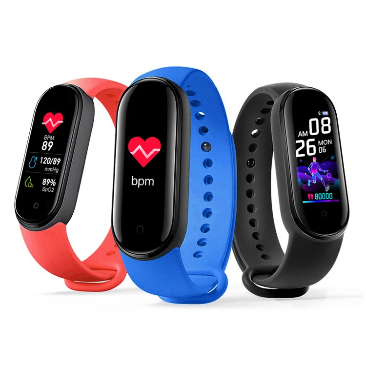 

Global verision bt reloj pulsera inteligente fitness mi bracelet band smart watch m5 M6 m3 m4, Black,blue,pink,red