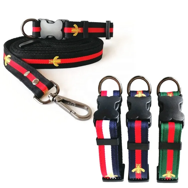 

New design fashion bee dog collar leash for pet
