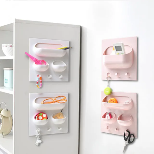 

Self-adhesive Kitchen Refrigerator Fridge Storage Rack Organizer Cleaning Sponge Vegetable