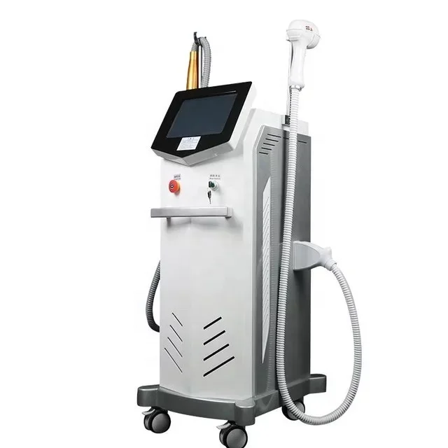 

NEW 2021diode laser 1064 755 808nm 2in1 hair removal laser nd yag lazer laser Tattoo removal machine painless beauty equipment