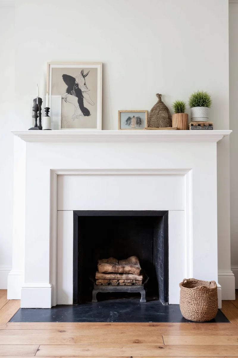 White fireplace design ideas
