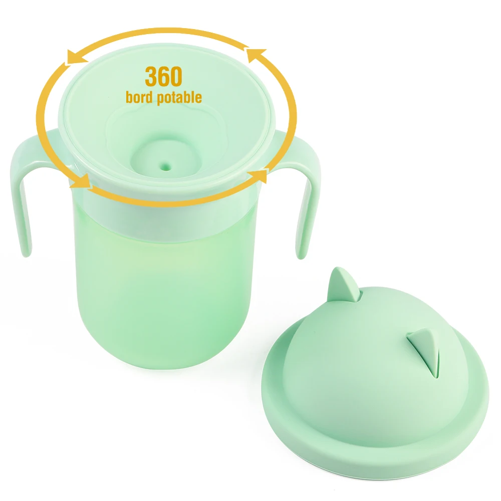 

Newsun Products and Silicone Baby Toddler Sippy Water Drink Cup with Lid Dining Plastic Babies Kids Customized Logo Pinkgreen