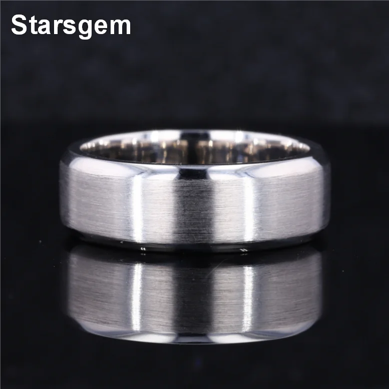 

Fashion Factory Price Men's Ring Can Be Customized Starsgem Platinum PT950 Men's Ring