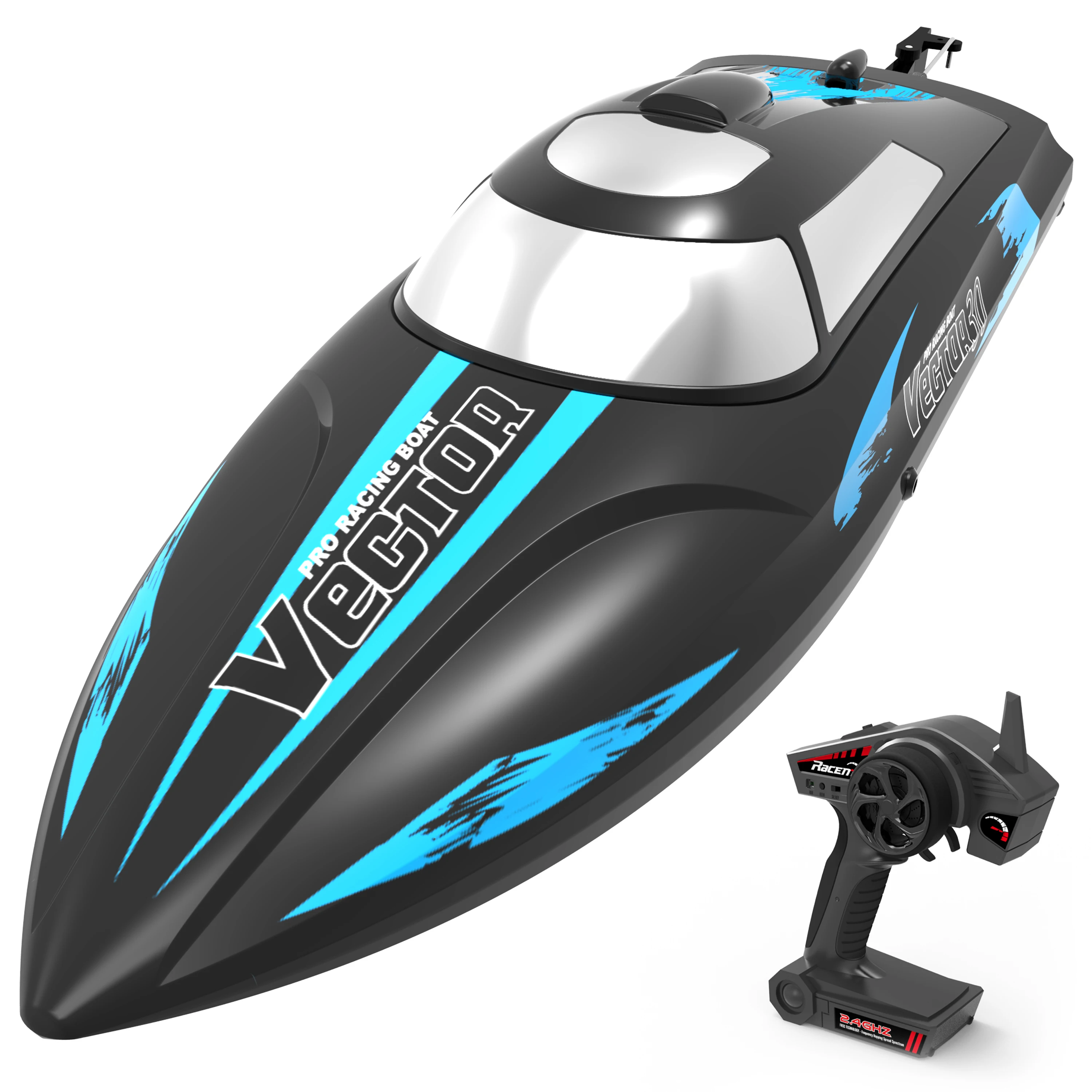 

30 RTR RC Toy Sailing Boat Reverse Function 30km/h Top Speed Available In Black And Red