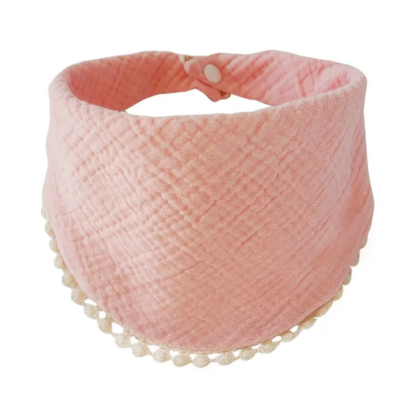 

Europe Style Soft Eco-Friendly Cotton Bibs with Tassels baby bibs bandana