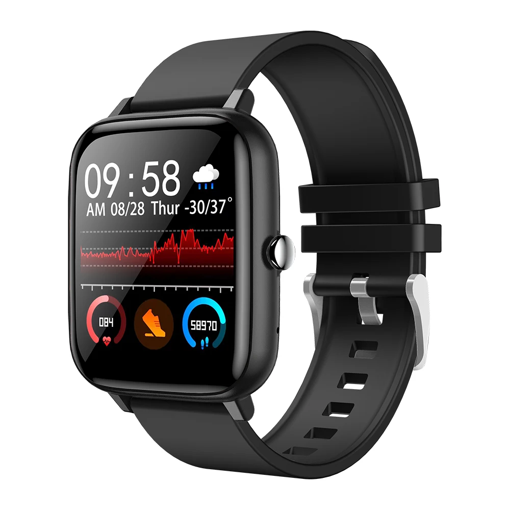 

SENBONO P6 Smart Watch Men Custom Dial Sports Fitness Tracker Smartwatch Women for IOS Android Smart Watch 2021, Black pink green