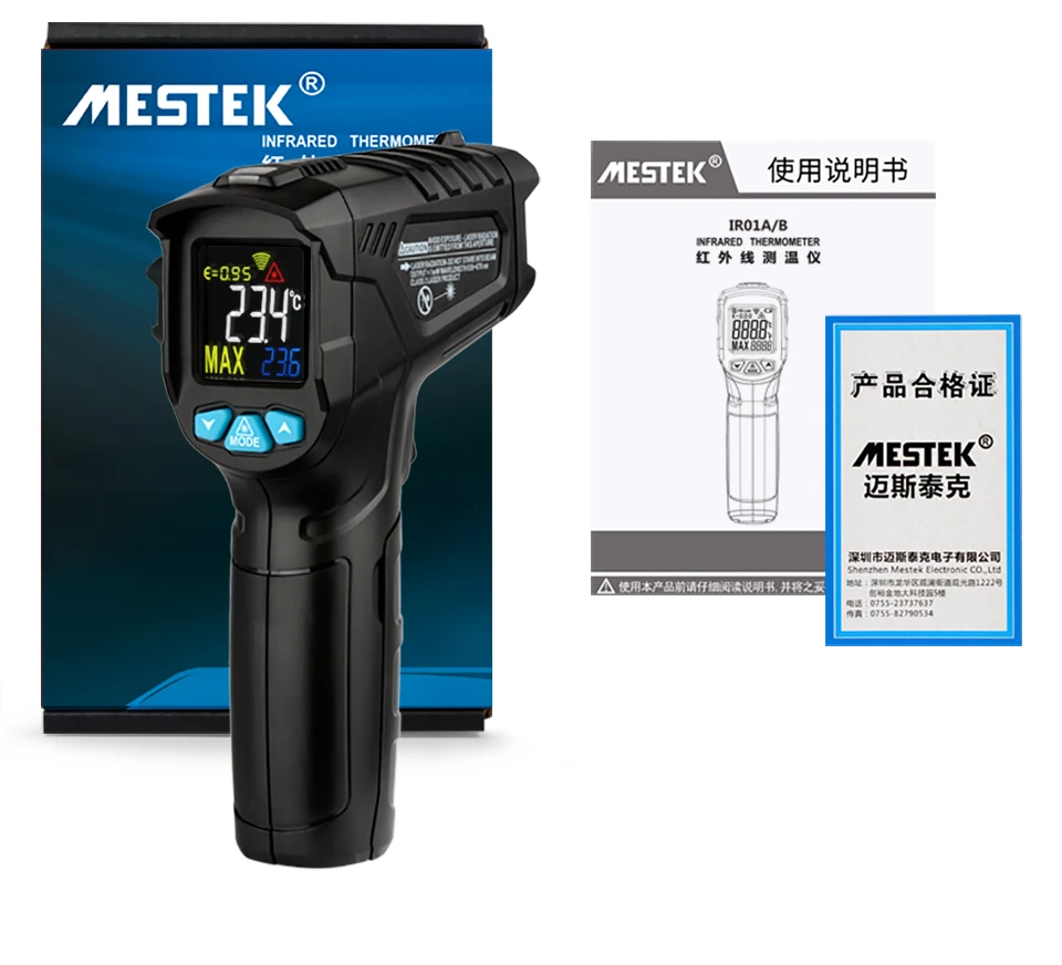 Mestek Infrared Thermometer, MESTEK Digital Temperature gun