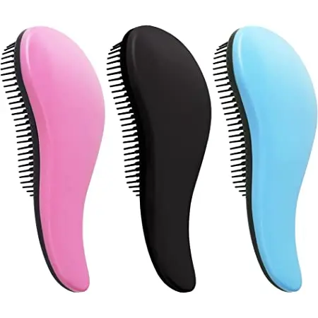 

Hot Sell Kids Adult Use Detangling Brush Hair Comb Wet Bristles Brush Private Label Support