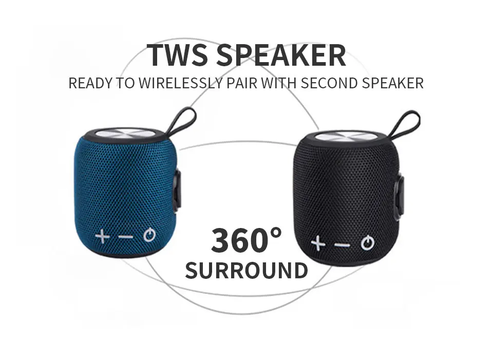 Waterproof portable bluetooth speakers 5W hd sound stereo - ANKUX.COM