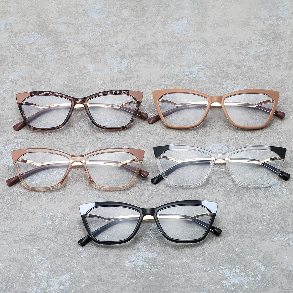 

2117 Fashion TR Cat Eye Optical Glasses Frame Women Anti-Blue Light Glasses Designer Blue Blocking Eyeglasses
