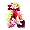 S.S.- lily rose hydrangea head artificial flower wall