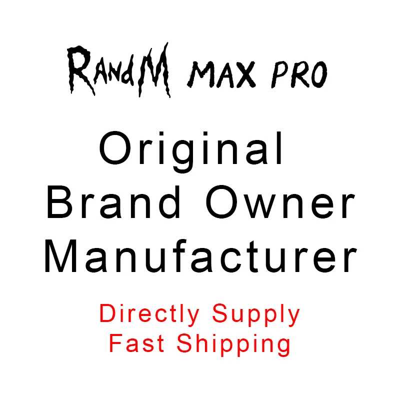 

RandM Max Pro R and M R&M Original Brand Owner and Manufacturer Directly Supply