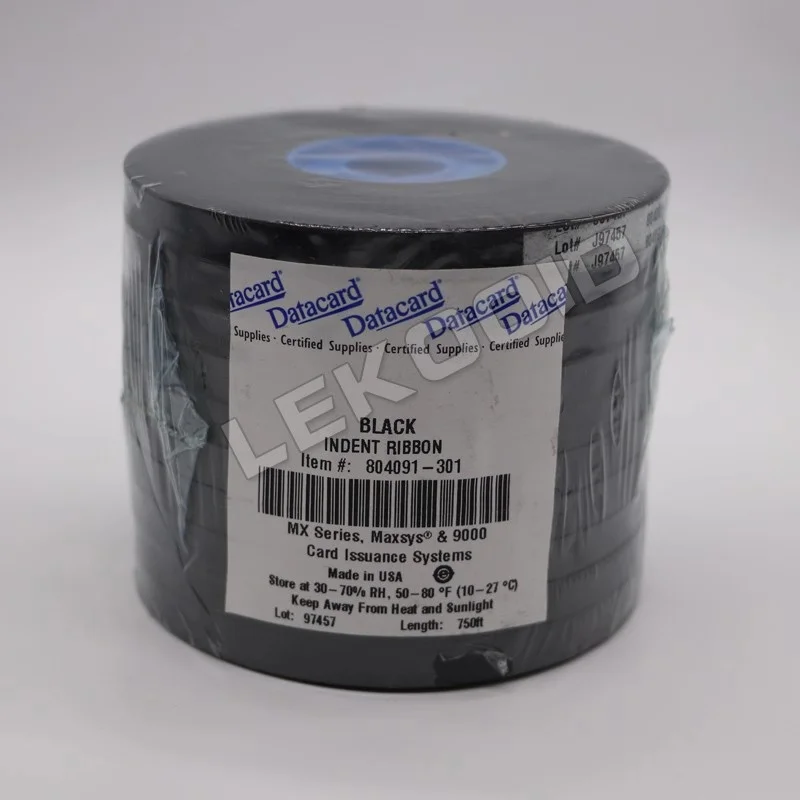 Indent Ribbon Datacard Black Indent Ribbon 804091-301 for Card Embosser