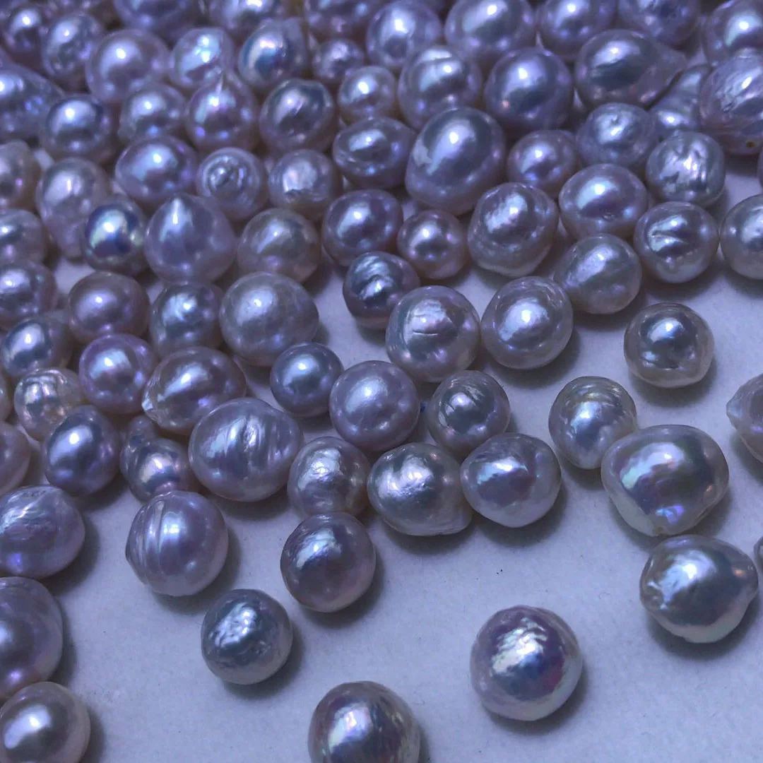 

wholesales DIY BEADS,9-12 mm high quality AA KASUMI Baroque nature loose freshwater pearl with half OR no hole